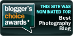 My site was nominated for Best Photography Blog!