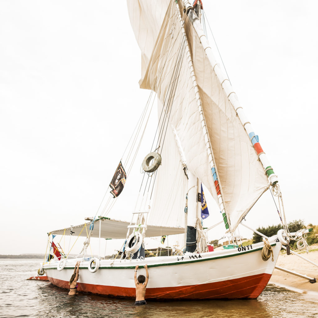 This is my photo essay of sailing Egypt's Nile River with our kids on a traditional Felucca. We went beyond the pyramids for the most unexpected experience.
