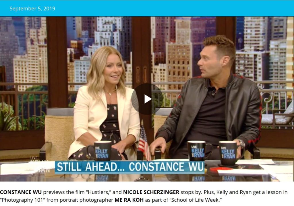 Me Ra Koh shares more simple ways to improve your photos on Live with Kelly and Ryan.