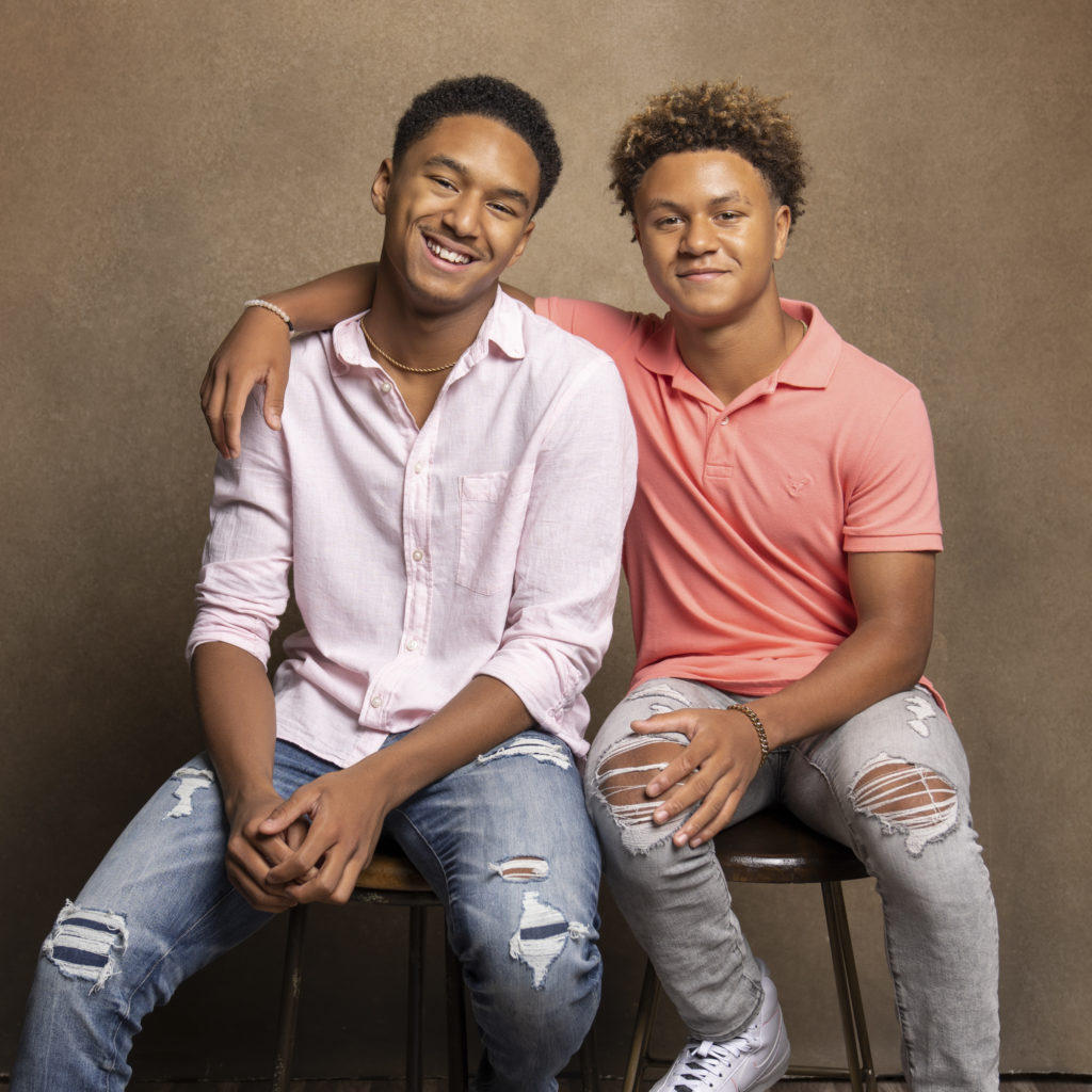 Senior Portraits of Basketball Star with his brother by Me Ra Koh, FIORIA Studio in Frisco, Dallas Texas
