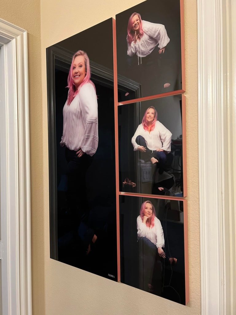 Jamie Harrington's amazing weight loss journey, and the final wall art installed in her bathroom! FIORIA by Me Ra Koh