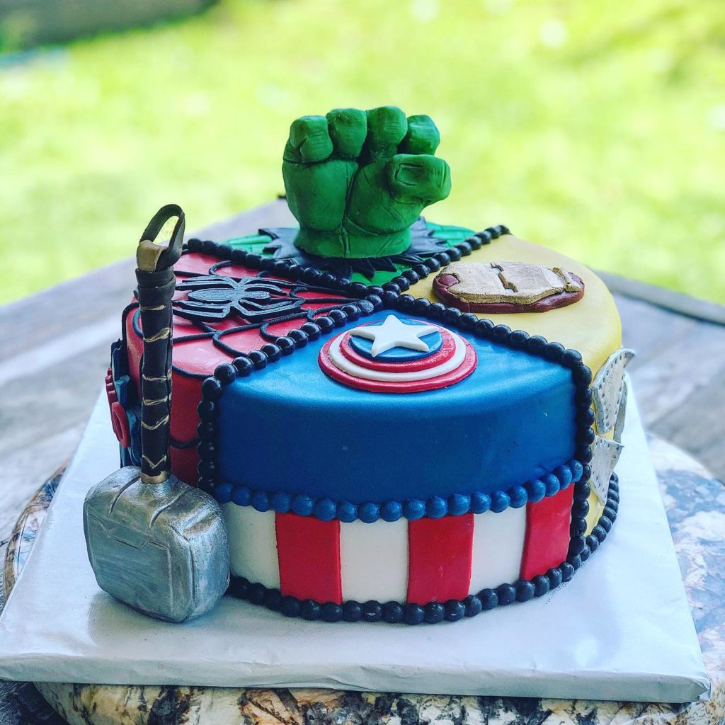 Custom Avengers Birthday Cake, Cakes by Edith in Dallas, Texas