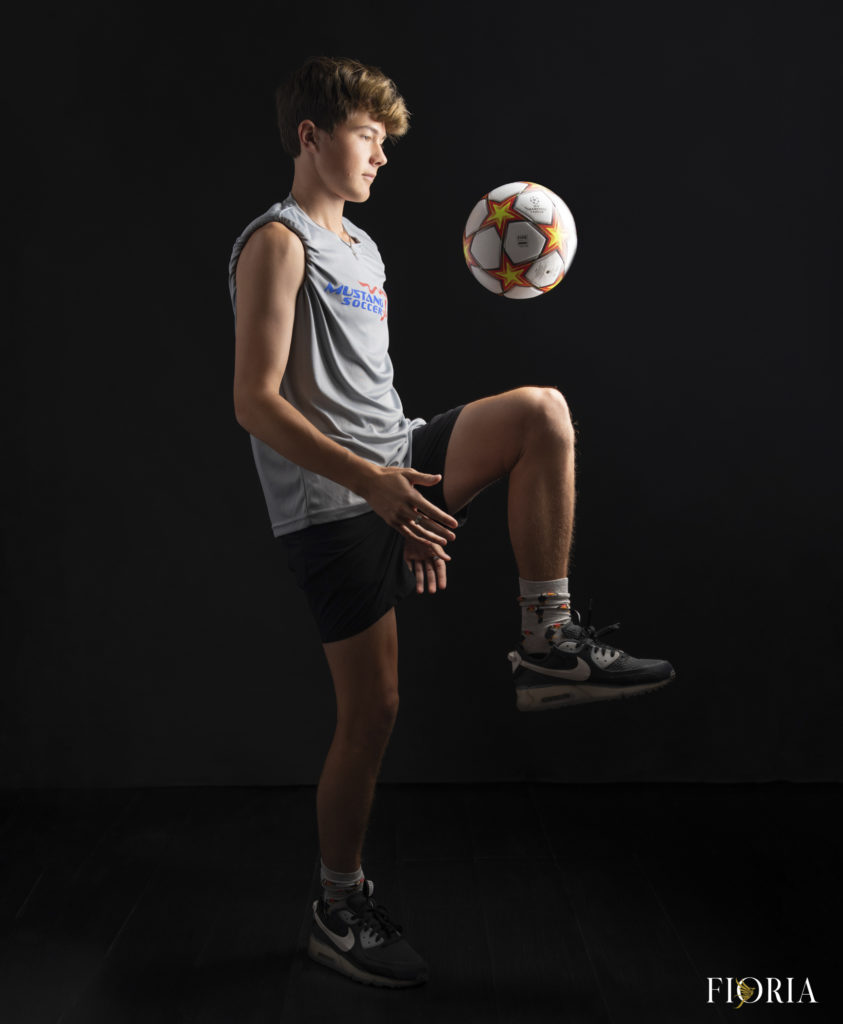 Senior Soccer Photos with Drama, Sony Artisan of Imagery, Me Ra Koh, and her studio's one of a kind, Rising Senior Portraits Experience in Dallas, Texas. 